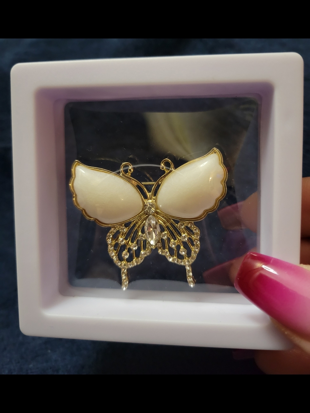 Saffron Trading Co. Gold Plated Butterfly Brooch
